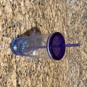 Starbucks Summer 2020 Blue Swirl Glass Tumbler